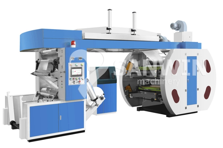 Roll to Roll Central Drum Central Impression Ci Flexo Printing Machine Plastic Film Printing Machine Paper Bag Paper Cup Flexo Flexographic Printer Machine