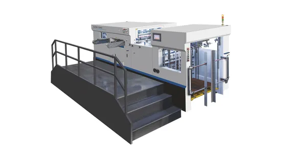 Carton Box Die Cutter Automatic Lead Edge Feeding System Platen Die Cutting and Creasing Machine for Paperboard Box
