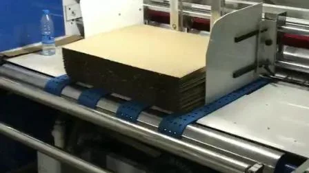 Machine de laminage de carton à flûte semi-automatique servo à grande vitesse