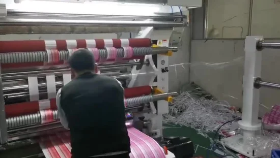 Machine de découpe et de rembobinage verticale d'étiquettes de film plastique Zontai